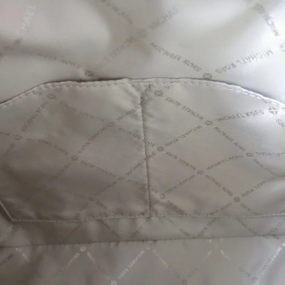 Michael Kors Rayne Medium Leather Satchel Army Green NWT - Picture 11 of 13